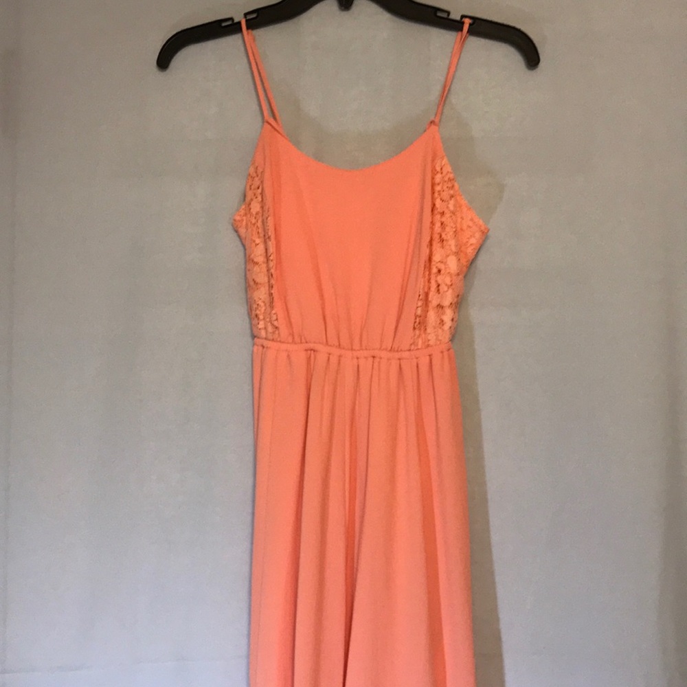 Peach maxi dress